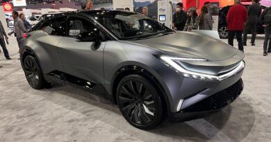 Toyota bZ Concept compact SUV at the 2022 LA Auto Show