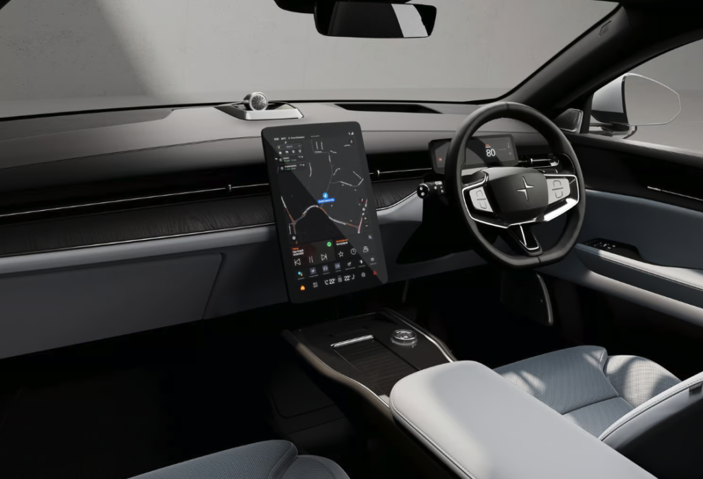 Polestar 3 right-hand drive interior