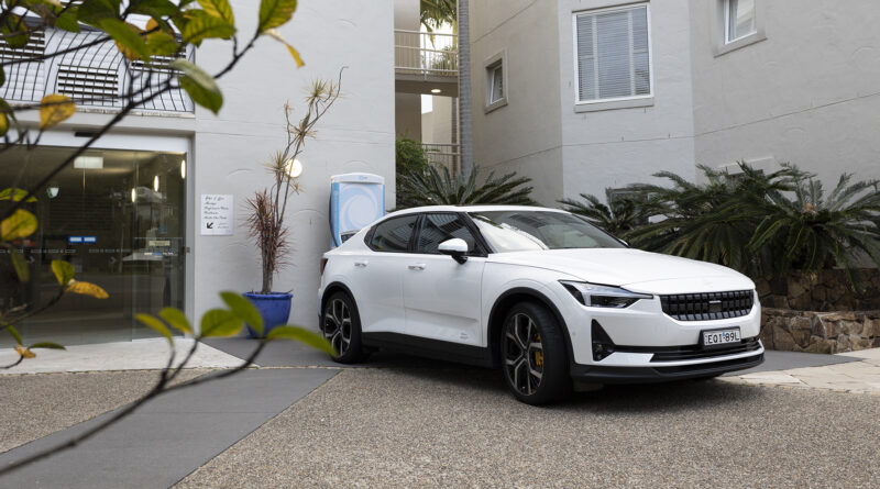 Public charging a 2022 Polestar 2 Dual Motor AWD