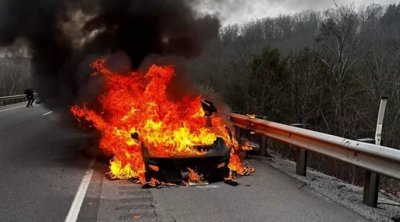 EV car fire
