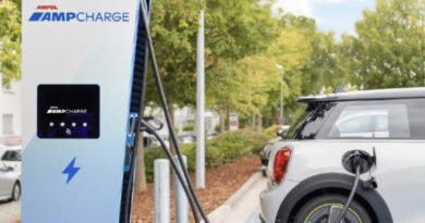 An Ampol AmpCharge station