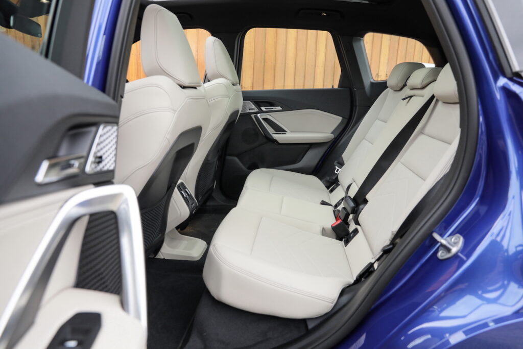 2023 BMW iX1 M Sport rear seat space is adequate.