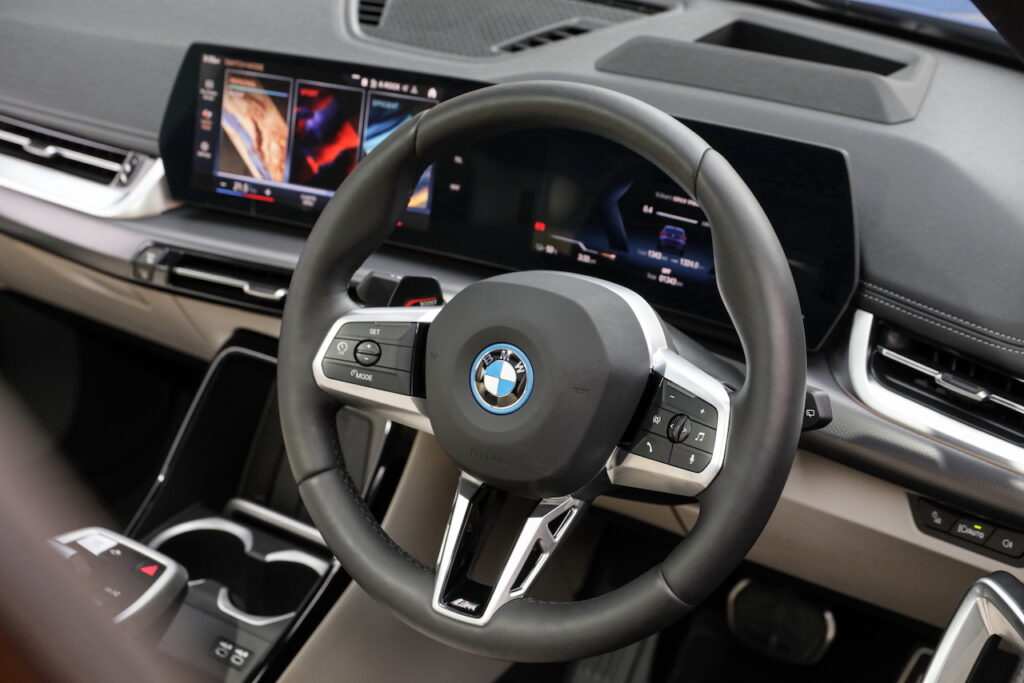 2023 BMW iX1 M Sport includes a power boost paddle.