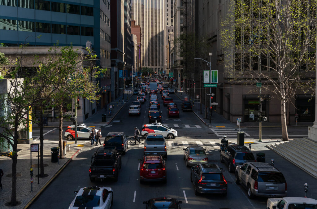 Cruise self-driving taxis at work in San Francisco