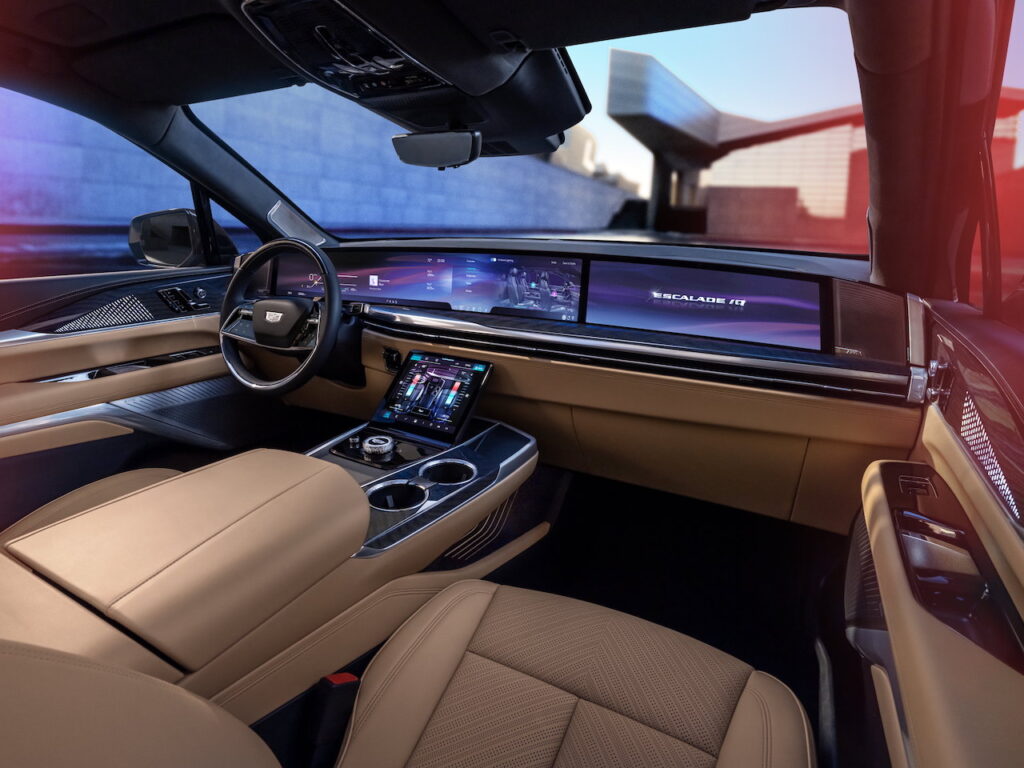 2025 Cadillac Escalade IQ interior.