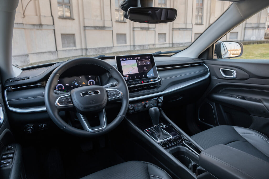 2024 Jeep Compass e-Hybrid interior.