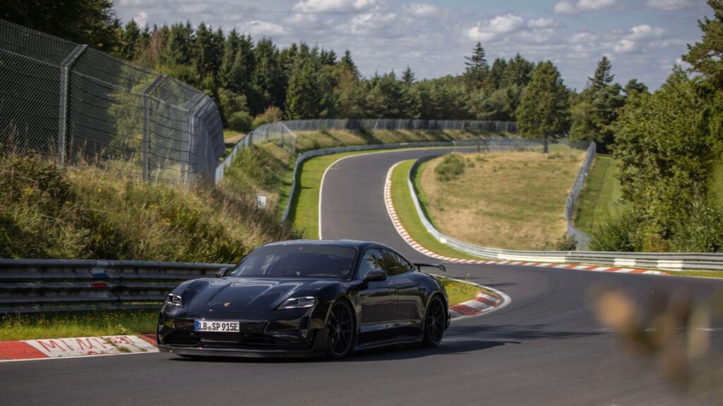 The 2024 Porsche Taycan Turbo GT has lapped the Nurburgring in a record 7 minutes, 7 seconds