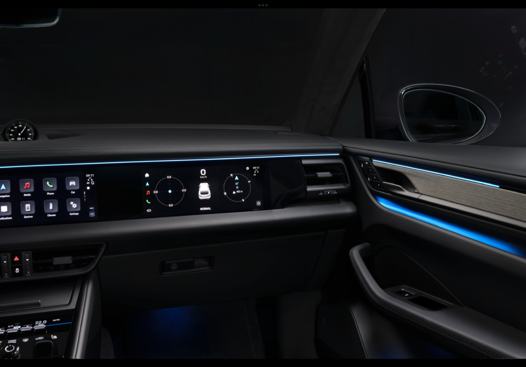 Porsche Macan EV gets an optional passenger touchscreen