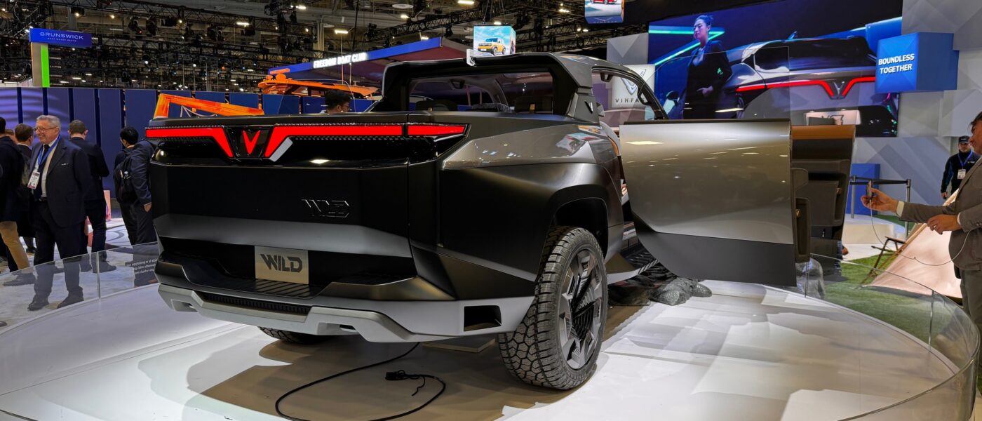 VinFast Wild electric pickup concept at CES 2024