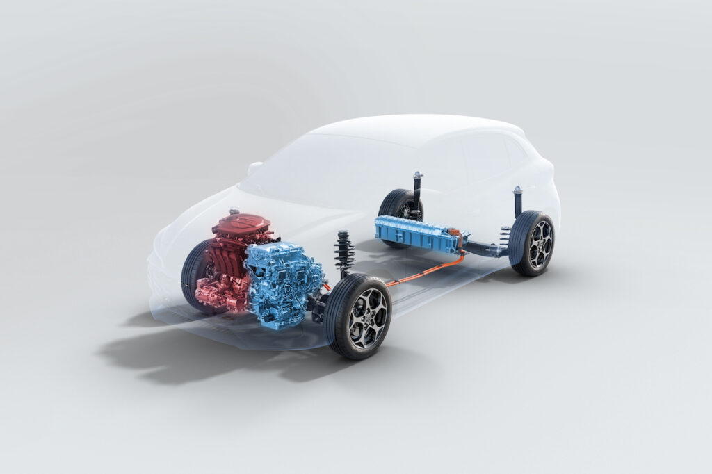 2024 MG MG3 is a petrol-electric hybrid.