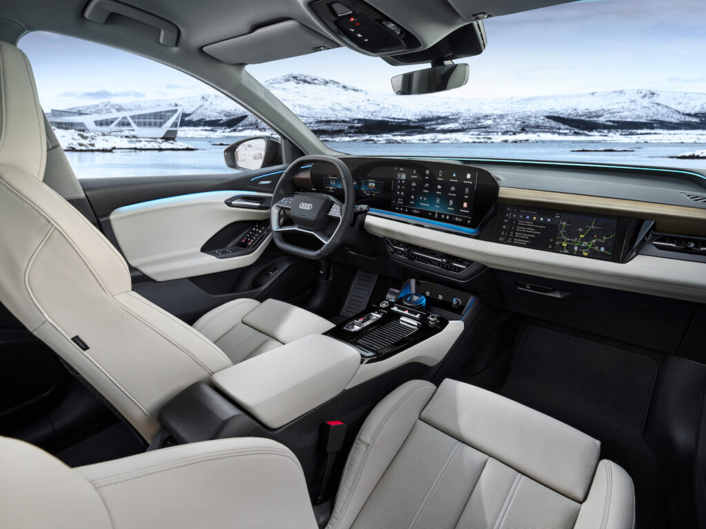 2025 Audi Q6 e-tron interior.
