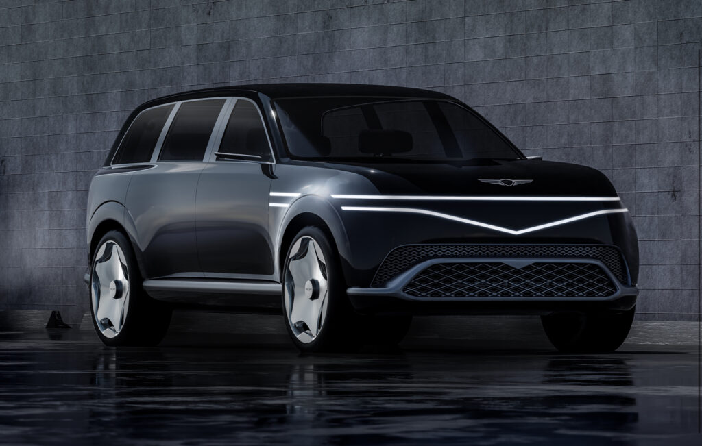 Genesis Neolun concept, which points towards the upcoming GV90 all-electric large SUV