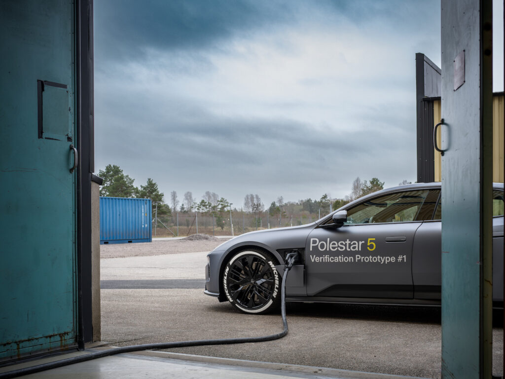 2025 Polestar 5 battery testing.