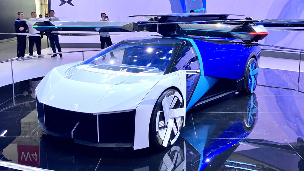 Xpeng eVTOL Flying Sports Car concept at the 2024 Beijing Motor Show