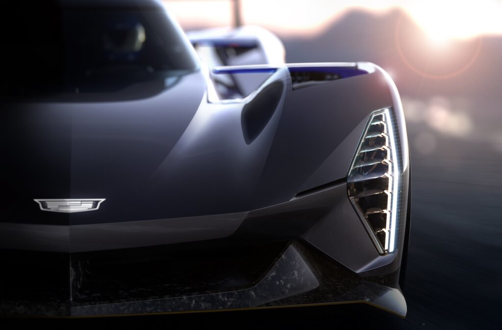 2024 Cadillac prototype sports racing car.