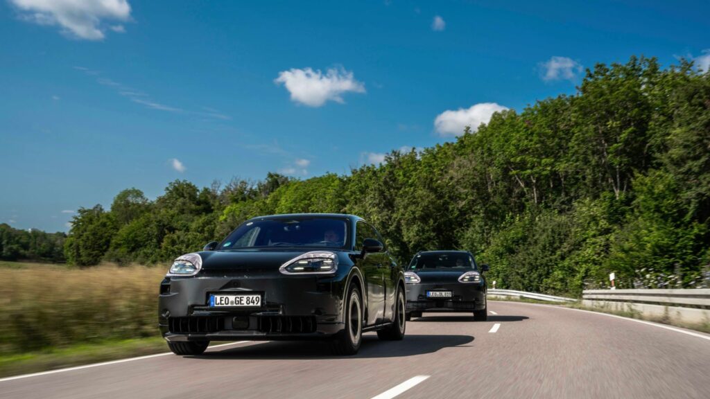 2025 Porsche Cayenne EV development prototypes