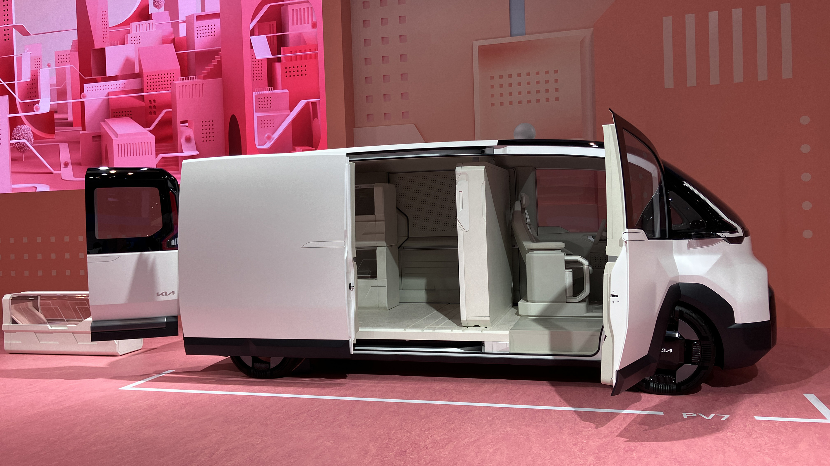 Kia PV7 concept at the 2024 Busan Mobility Show