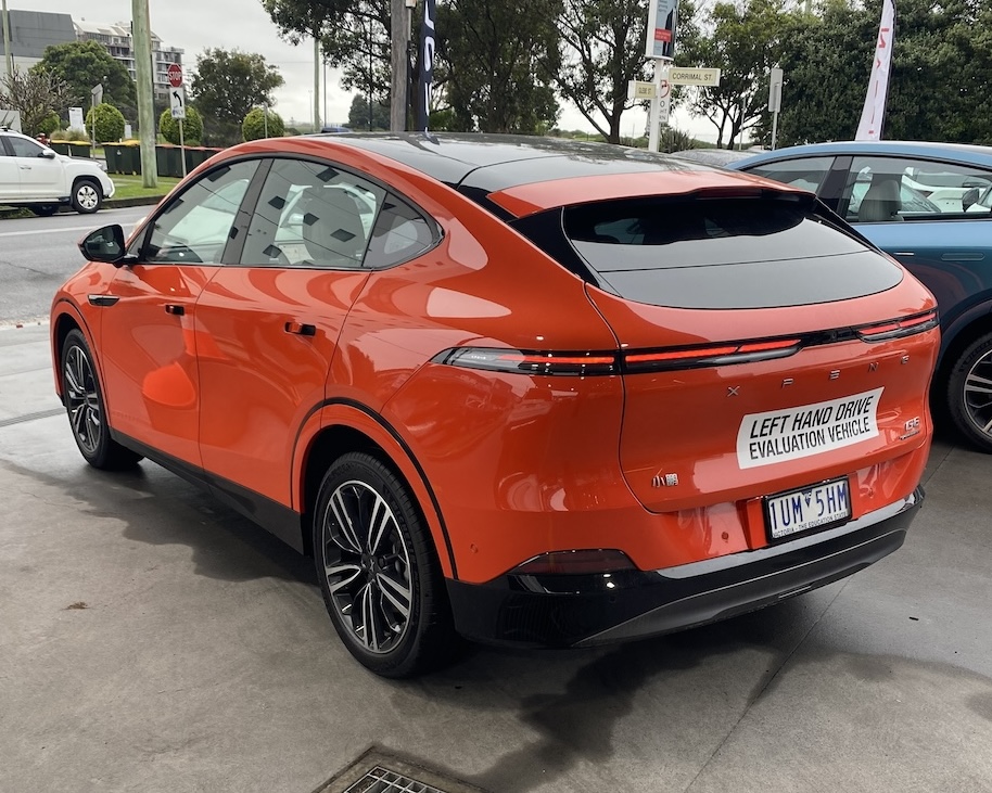 2024 XPeng G6 on display in Wollongong.