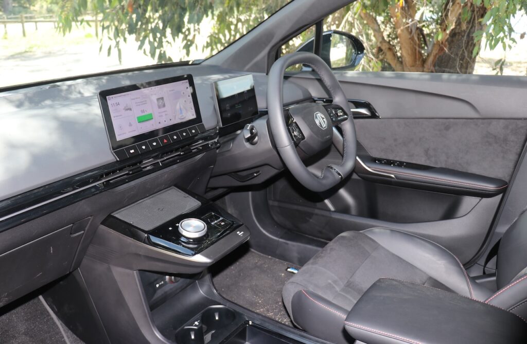 2024 MG4 XPower controls many functions through the touchscreen.