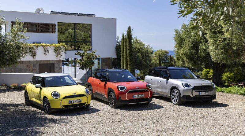 The Mini family: Cooper, EV-only Aceman and Countryman