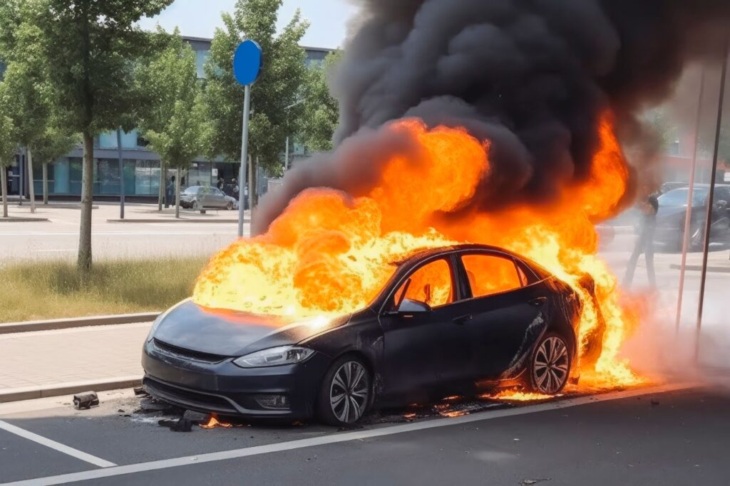 EV battery fires are rare