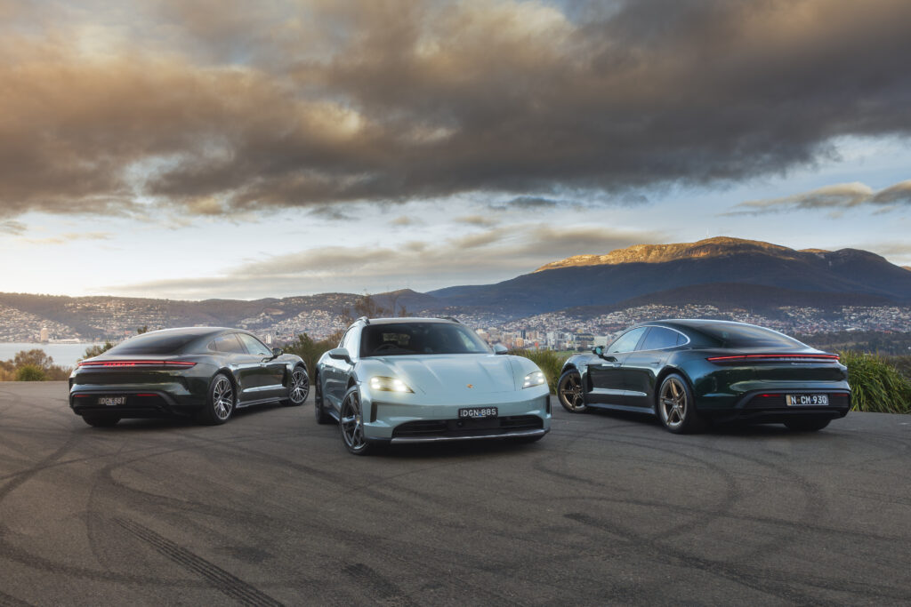 New Porsche Taycan range