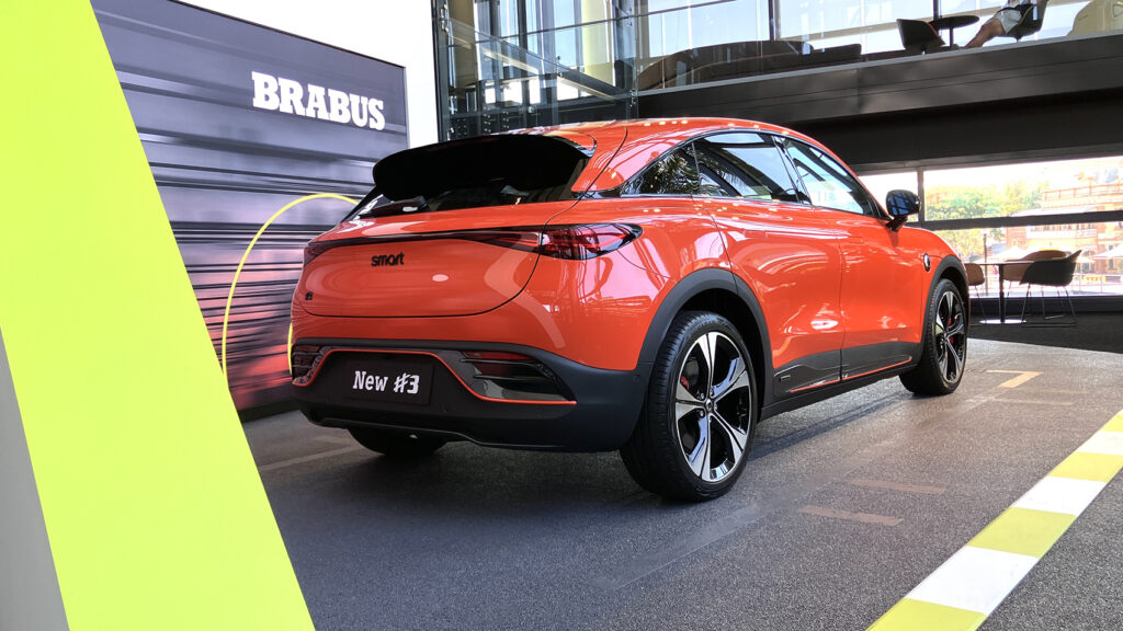 Smart Brisbane showroom with Smart #3 Brabus