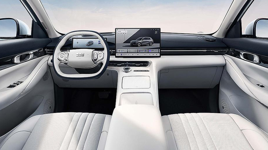 Geely's interior goes with whopping great screen shock