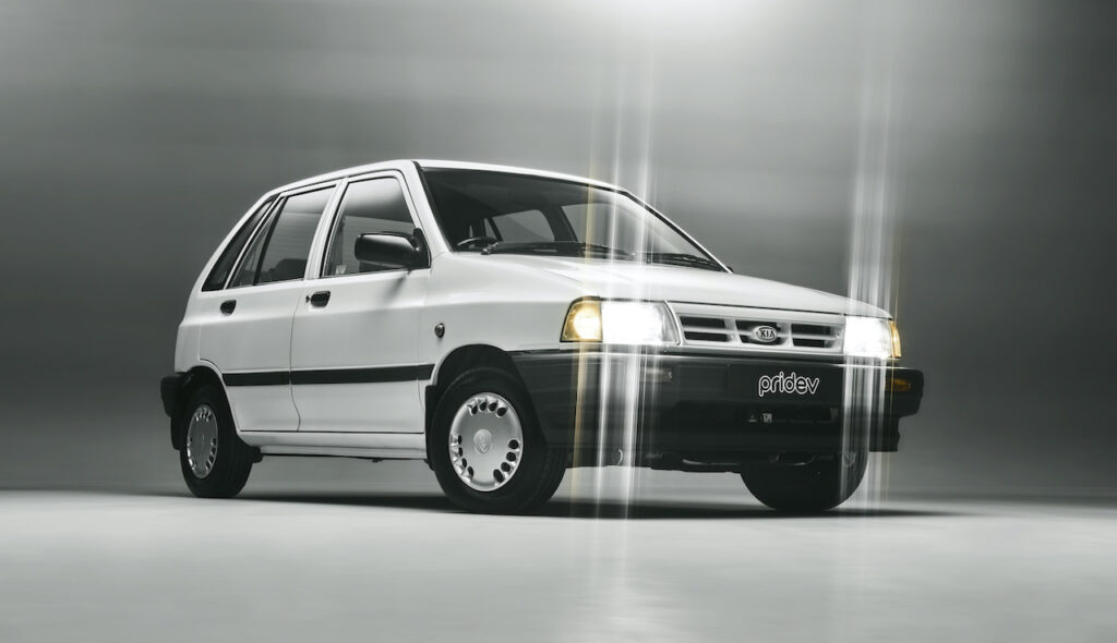 Kia Pride EV all-electric restomod