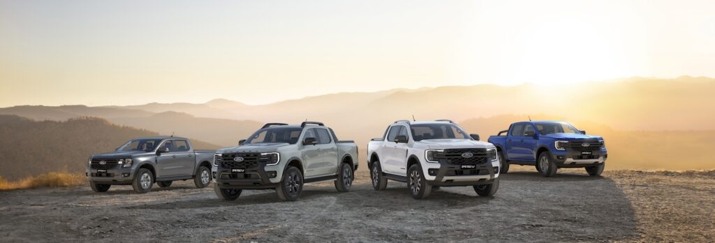 Ford Ranger PHEV line-up.