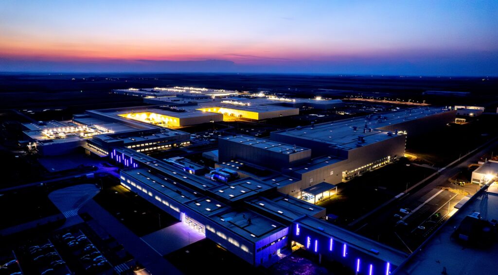 The upgraded BMW facilities at Debrecen, Hungary where the Neue Klasse iX3 electric SUV will be manufactured from 2025