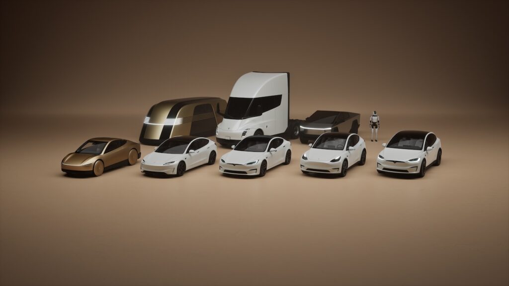 2025 Tesla line-up.