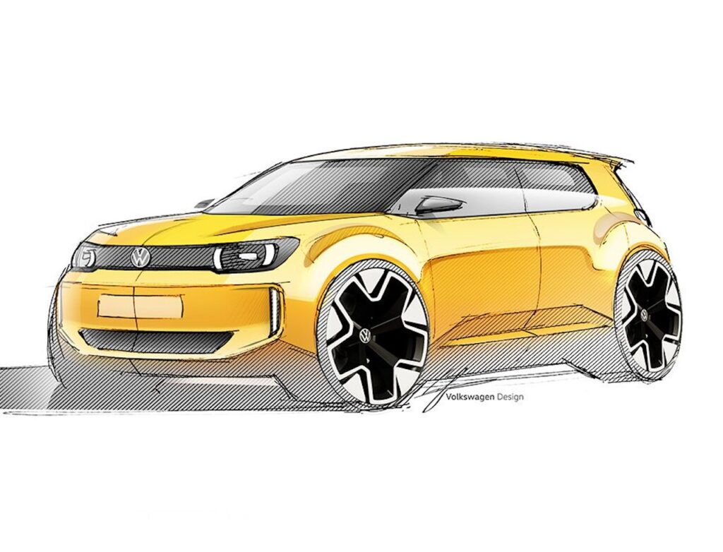 2027 Volkswagen ID.1 design sketch.
