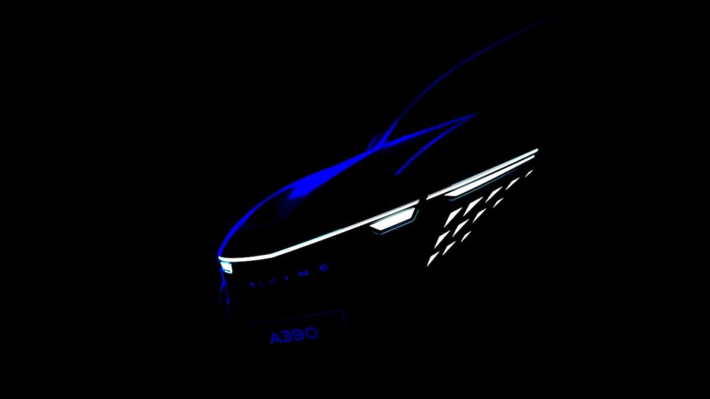 2025 Alpine A390 tease.