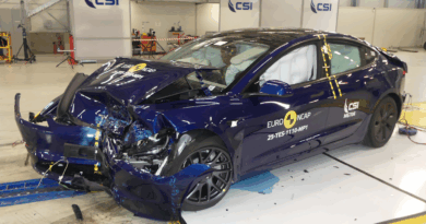 2025 Tesla Model 3 crash test.