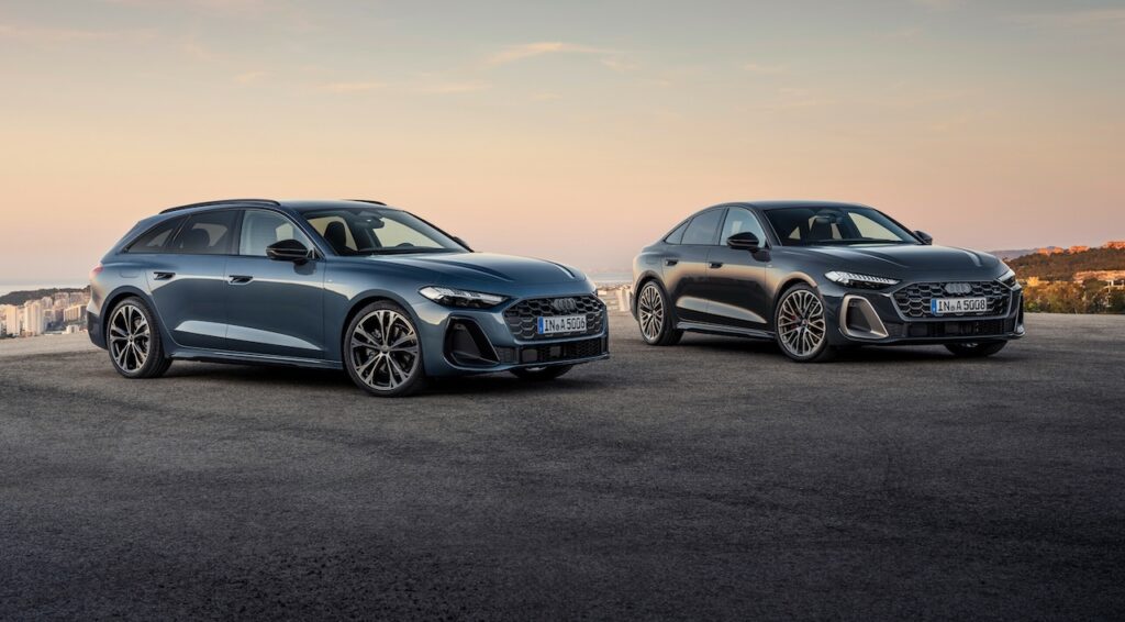 Audi A5 TFSI Avan (left) and Sedan.
