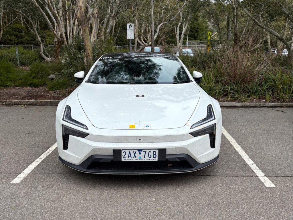 2026 Polestar 5 test vehicle.