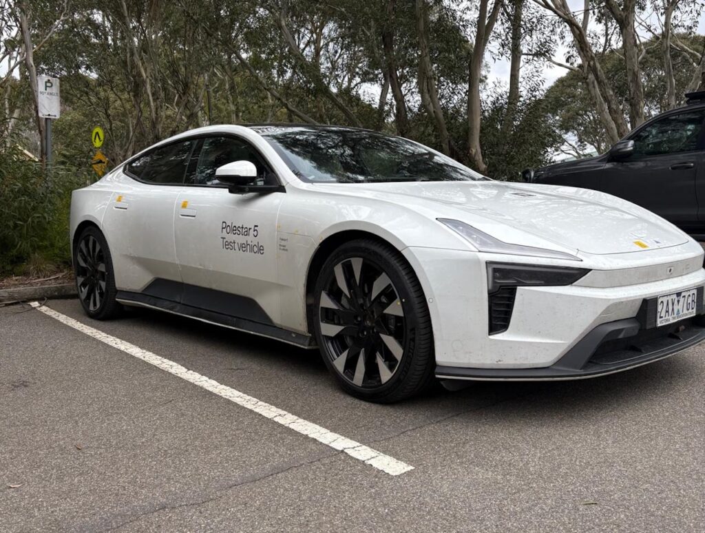 2026 Polestar 5 test vehicle.