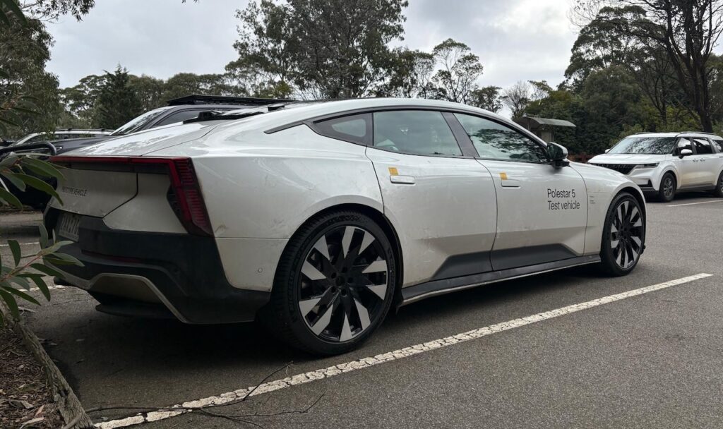 2026 Polestar 5 test vehicle.
