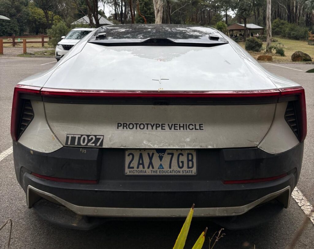 2026 Polestar 5 test vehicle.