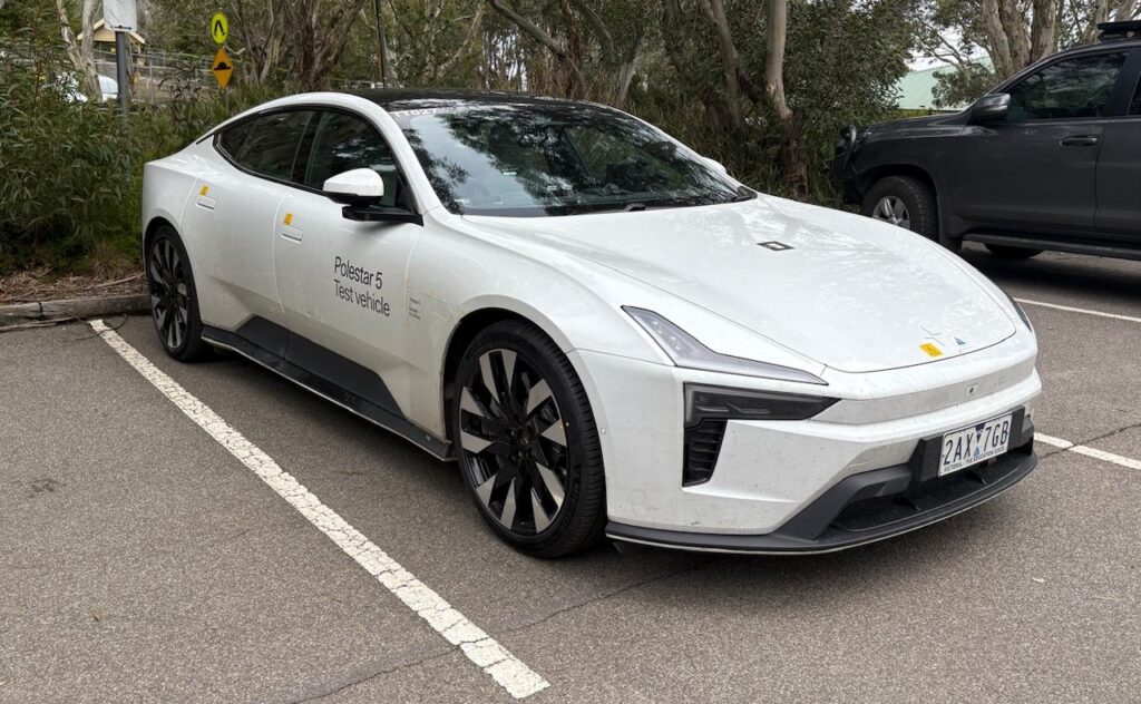 2026 Polestar 5 test vehicle.