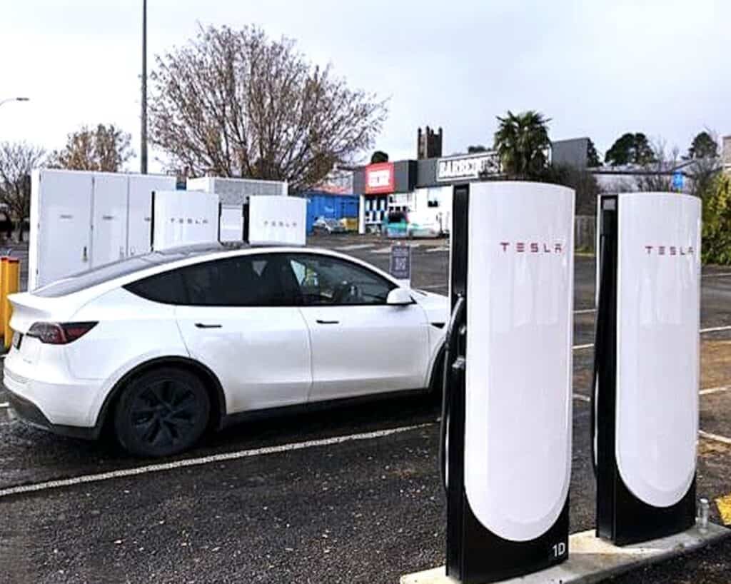 New Tesla Supercharger site Armidale NSW.