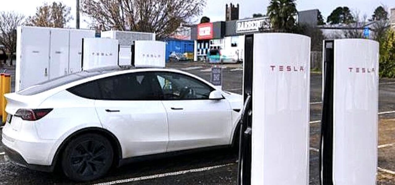 New Tesla Supercharger site Armidale NSW.