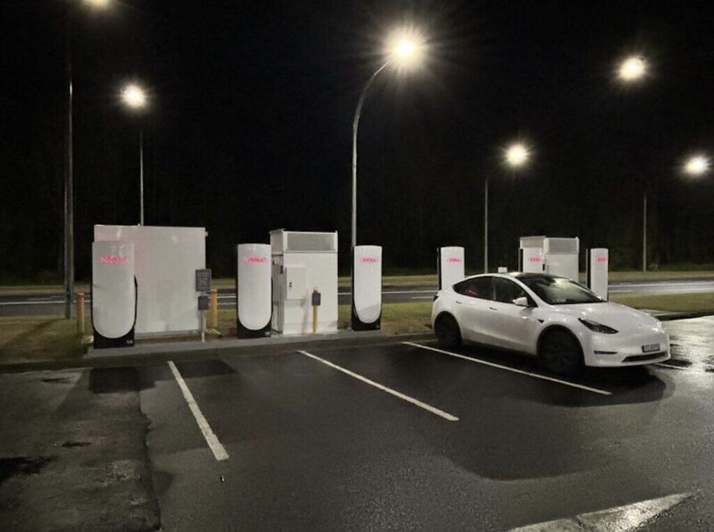 New Tesla Supercharger site Batemans Bay NSW.