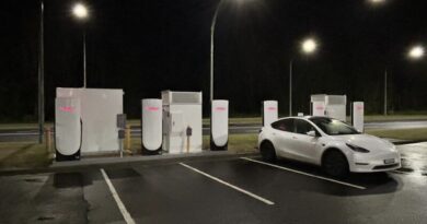 New Tesla Supercharger site Batemans Bay NSW.