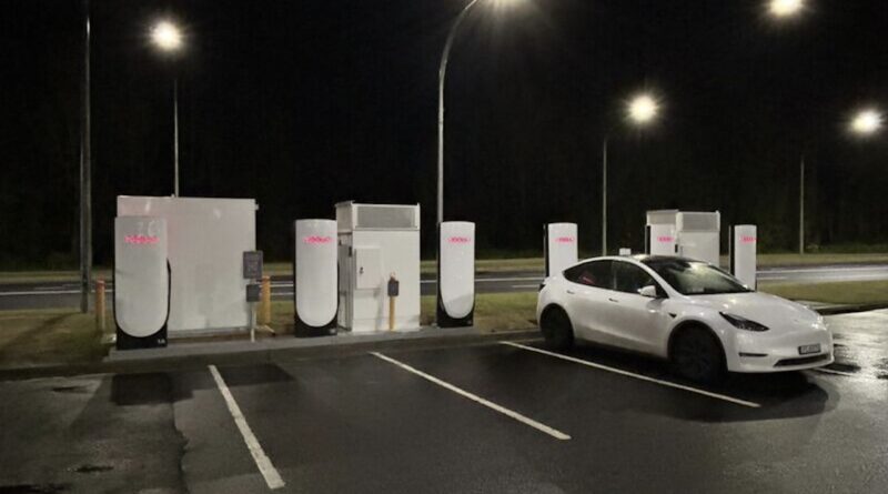 New Tesla Supercharger site Batemans Bay NSW.