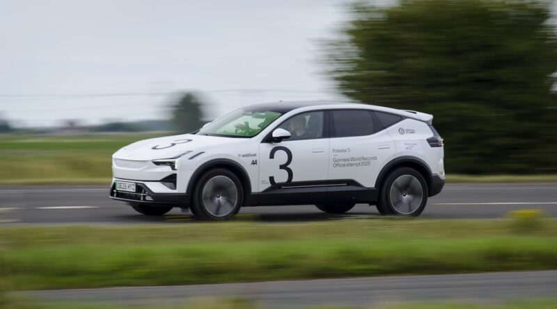 2025 Polestar 3 Guinness record attempt.