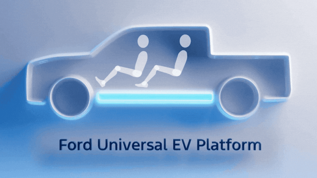 Ford Universal EV platform. Dual Cab Ute.