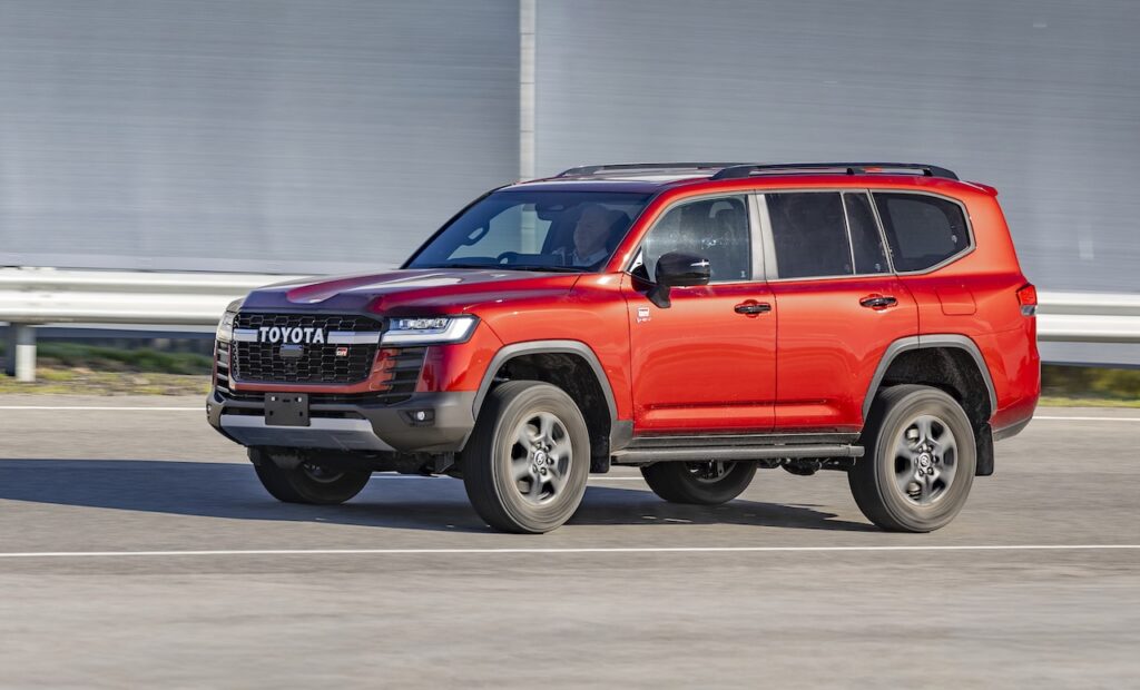 2026 Toyota LandCruiser hybrid test vehicle.