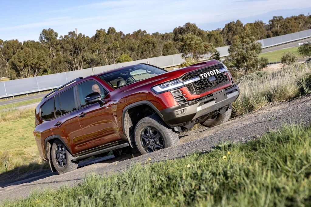 2026 Toyota LandCruiser hybrid test vehicle.